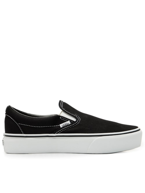 Tênis Feminino Classic Slip On Flatform - Preto Tênis Feminino Classic Slip On Flatform - Preto