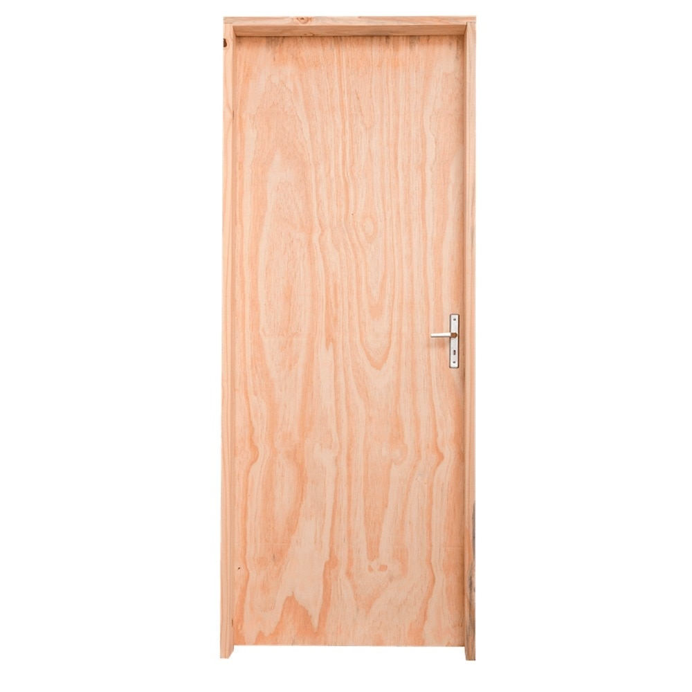 Kit Porta de Madeira Pinus Grantok M14 Interna, Abertura à Esquerda 213x86 cm Kit Porta de Madeira Pinus Grantok M14 Interna, Abertura à Esquerda 213x86 cm