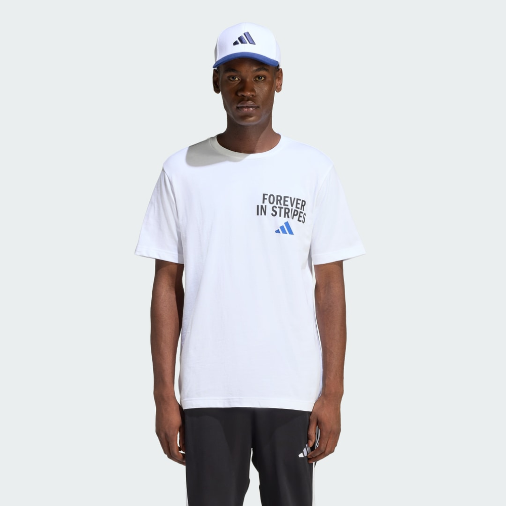 Camiseta Estampa Forever IN Stripes Homem adidas Camiseta Estampa Forever IN Stripes Homem adidas