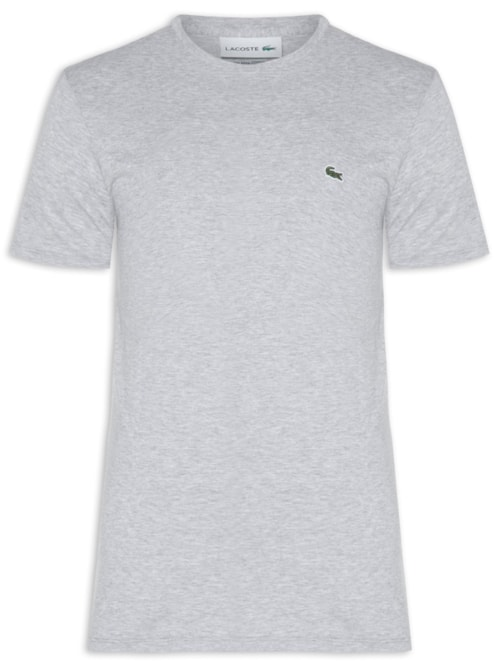 Camiseta Masculina Regular Fit Em Algodão Pima - Cinza Camiseta Masculina Regular Fit Em Algodão Pima - Cinza