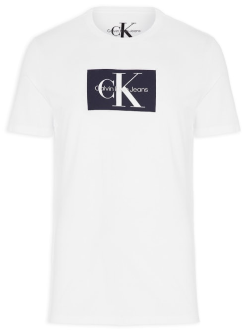 Camiseta Masculina Manga Curta Re Issue Retângulo - Branco