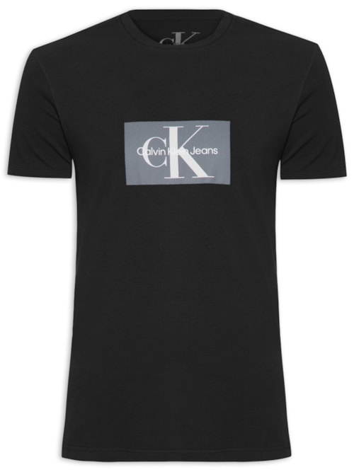 Camiseta Masculina Manga Curta Re Issue Retângulo - Preto