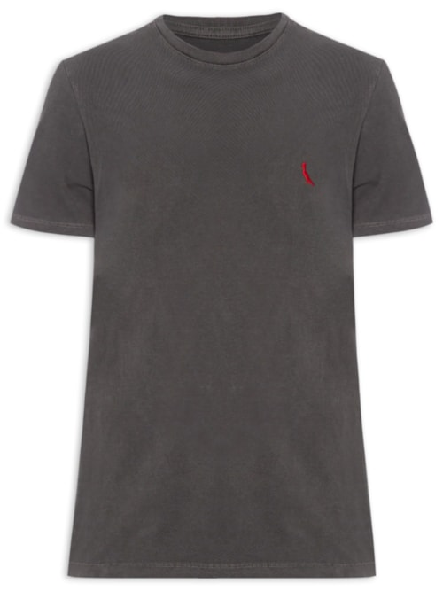 Camiseta Masculina Brasa Stoned - Cinza