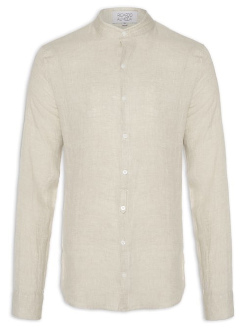 Camisa Masculina Liric Manga Longa - Bege Camisa Masculina Liric Manga Longa - Bege