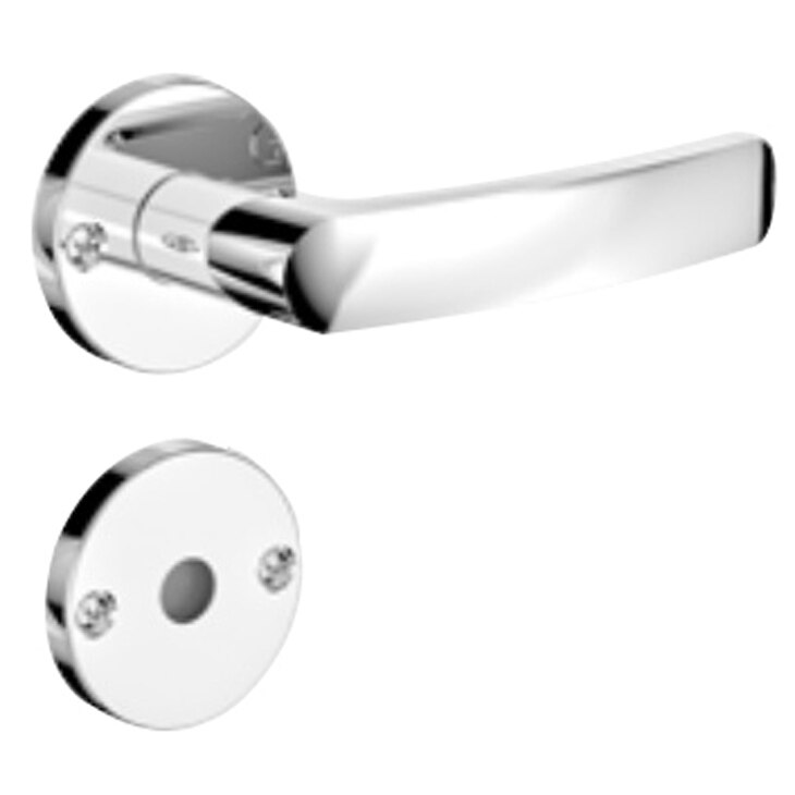 Fechadura para Banheiro Soprano Pali com Roseta, Cromada - PALI-4053-PY-R23 Fechadura para Banheiro Soprano Pali com Roseta, Cromada - PALI-4053-PY-R23
