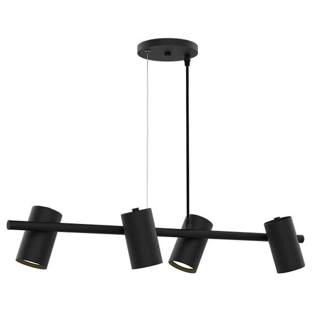 Luminária Pendente Taschibra Focus 4x 20W, Preto Luminária Pendente Taschibra Focus 4x 20W, Preto