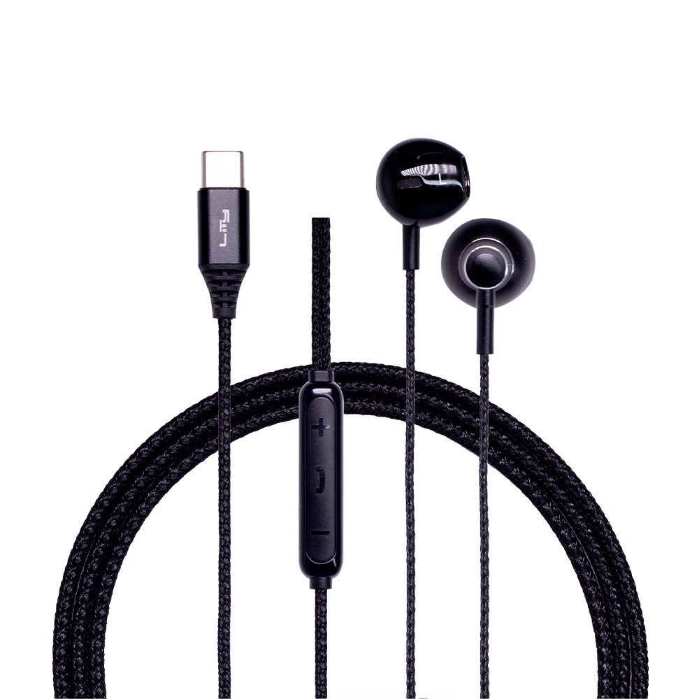 Fone de Ouvido com Fio Lity F11P Auricular Preto