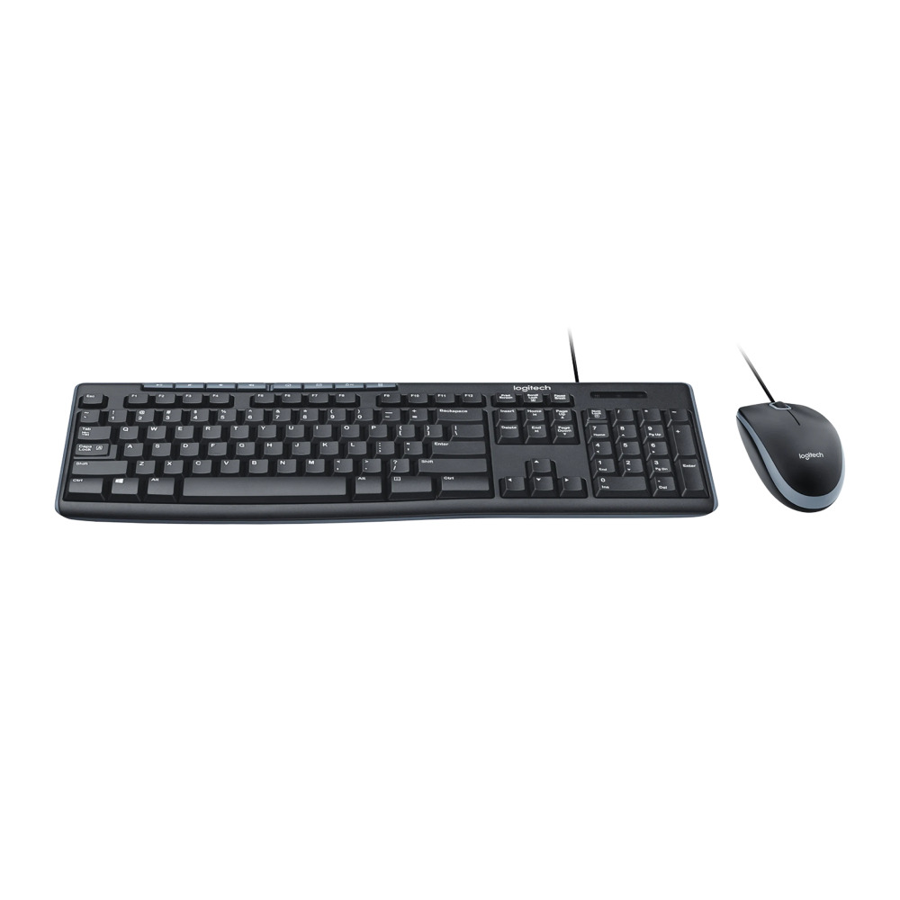 Kit Teclado e Mouse Logitech MK200 C/ Fio - 920-002718