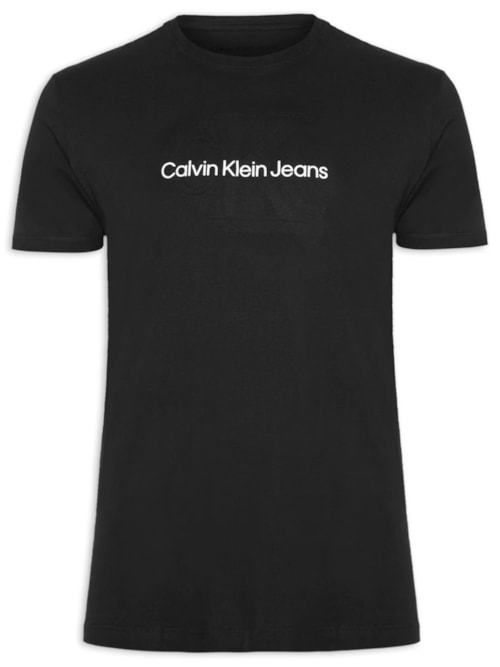 Camiseta Masculina Embossed - Preto Camiseta Masculina Embossed - Preto