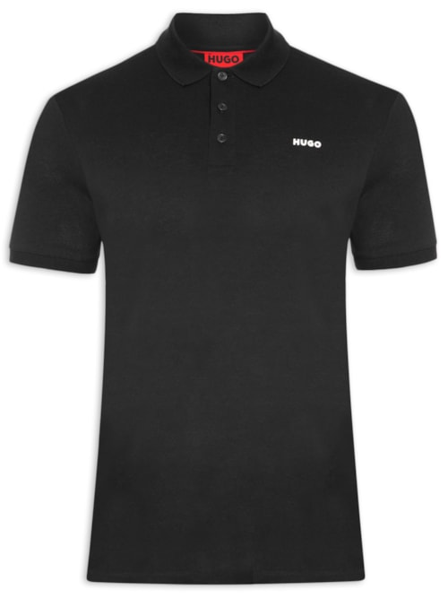 Polo Masculina Manga Curta Donos 222 - Preto Polo Masculina Manga Curta Donos 222 - Preto