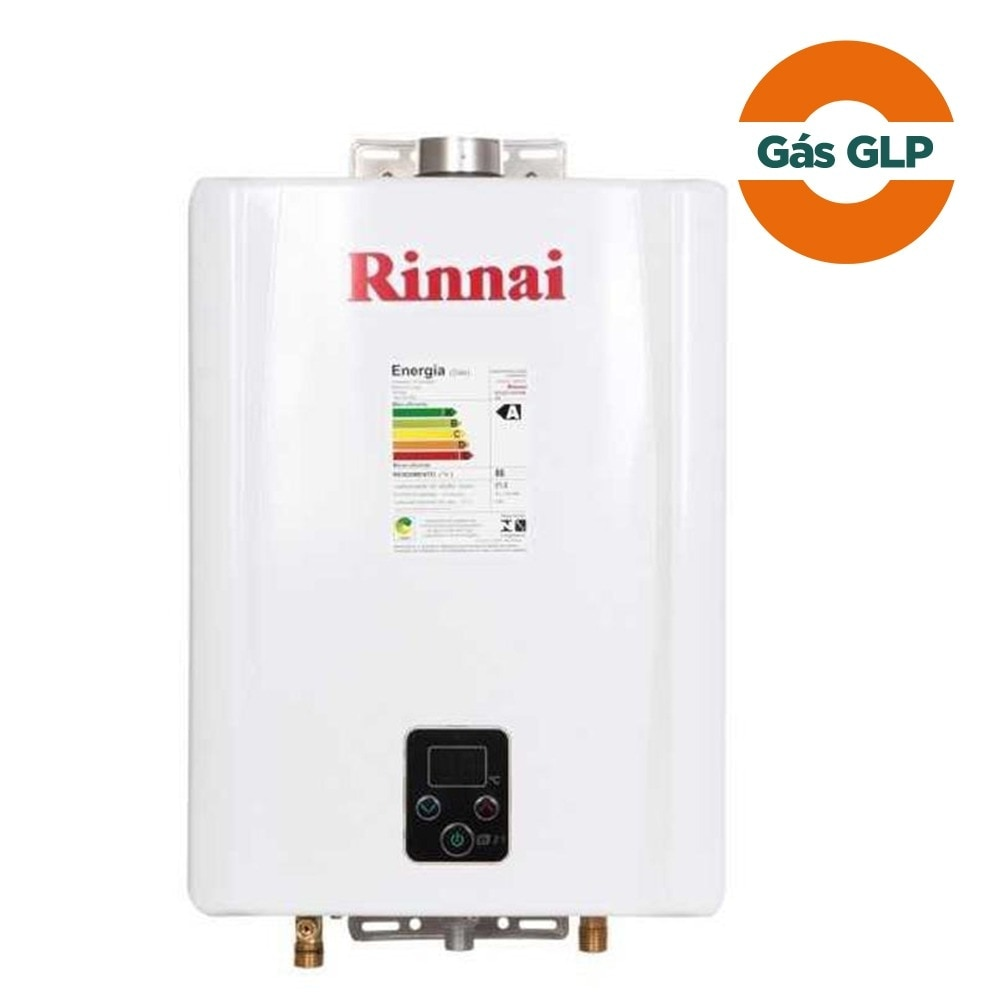 Aquecedor de Água Gás GLP Rinnai REUE211FEHBL3, 21 Litros, Exaustão Forçada Aquecedor de Água Gás GLP Rinnai REUE211FEHBL3, 21 Litros, Exaustão Forçada