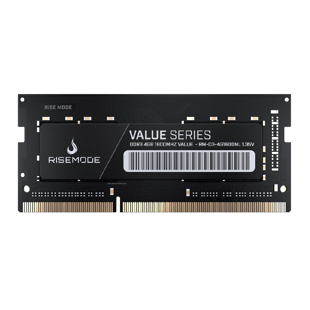 Memória Notebook Rise Mode Value Series 4GB DDR3 1600MHz - RM-D3-4G1600NL