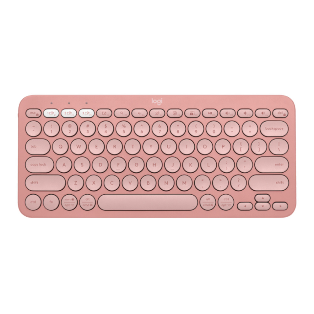 Teclado Logitech Pebble Keys 2 K380s Bluetooth S/Fio Rosa