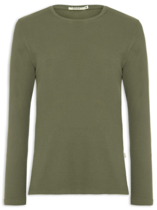Camiseta Masculina Manga Longa Nagoia - Verde Camiseta Masculina Manga Longa Nagoia - Verde