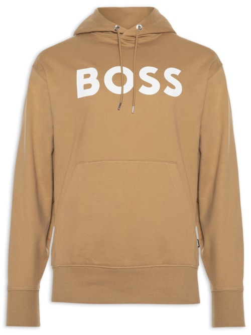 Blusa Masculina de Moletom com Gorro Sullivan - Bege