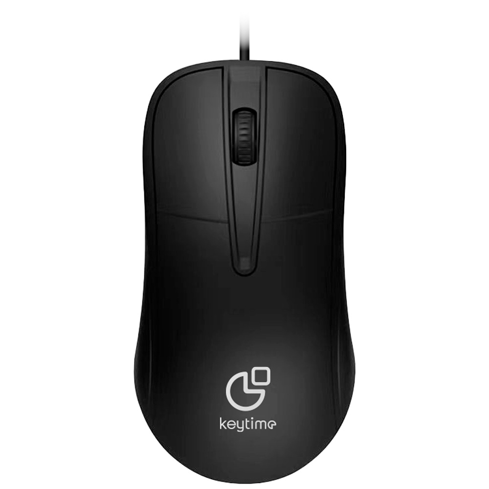 Mouse Keytime Office Essential 3 Botões 1200DPI C/Cabo Preto