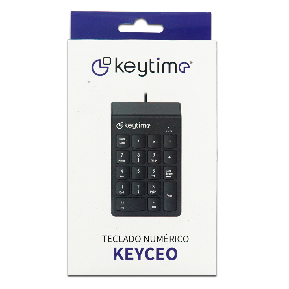 Teclado Numérico Keytime Keyceo C/Cabo Preto