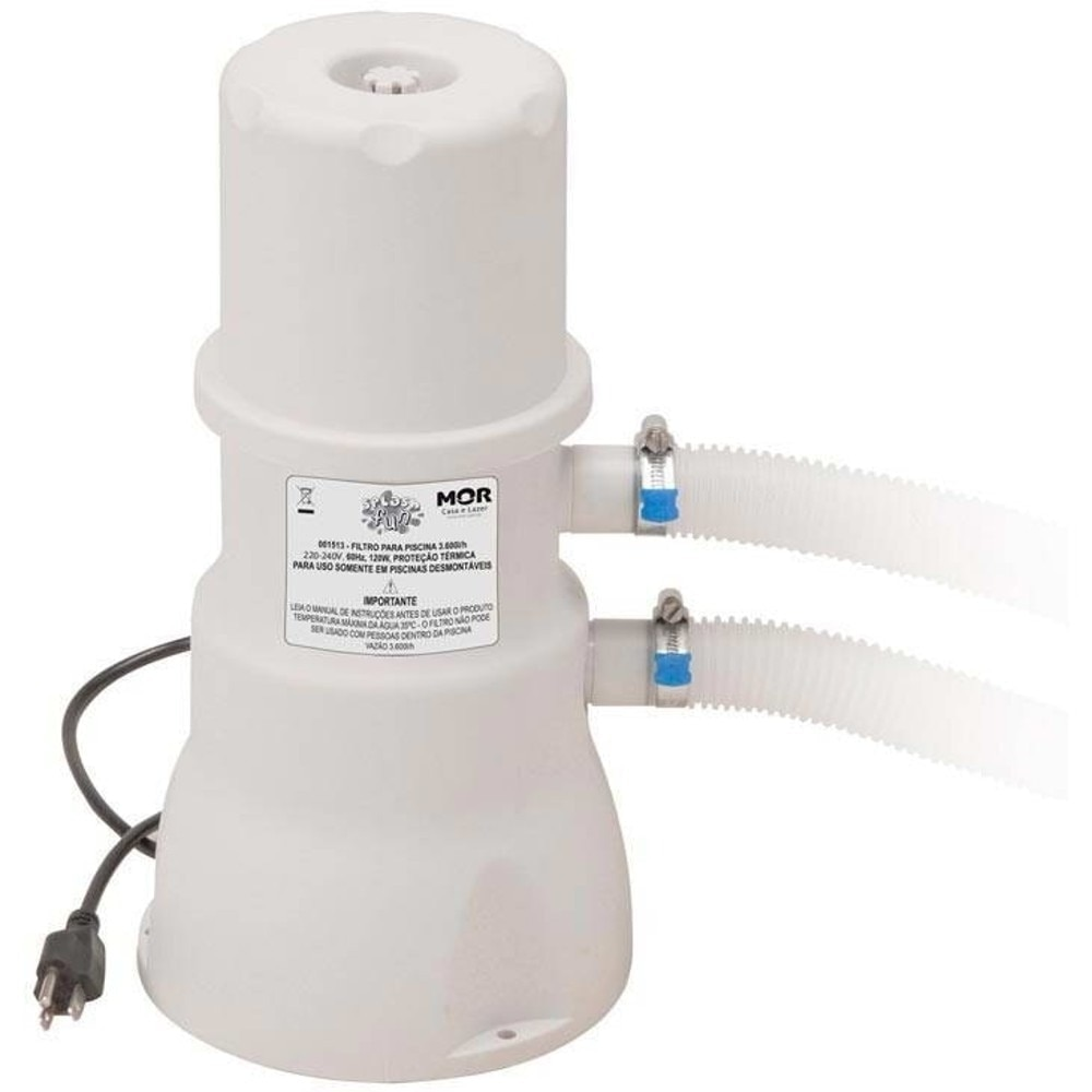 Filtro Elétrico para Piscina Mor até 3600 Litros, 110 Volts Filtro Elétrico para Piscina Mor até 3600 Litros, 110 Volts