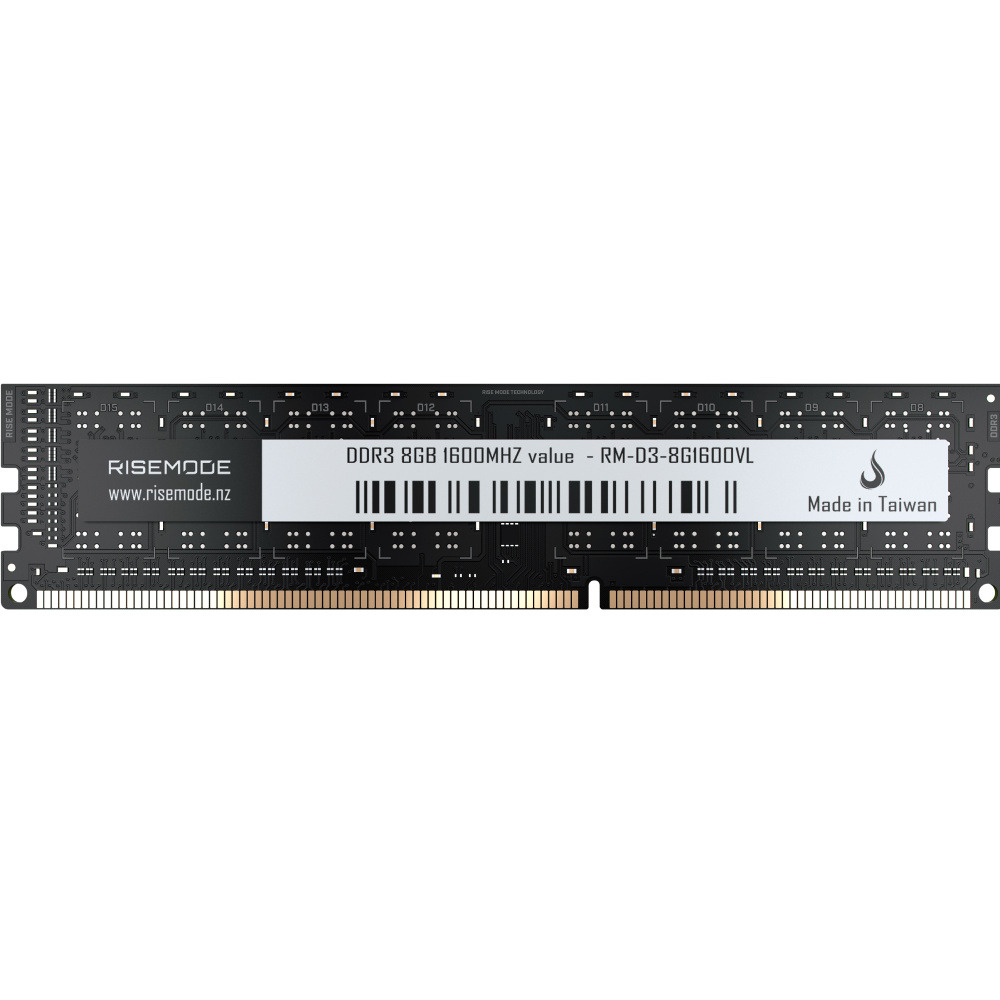 Memória Gamer Rise Mode Value 8GB DDR3L 1600MHz - RM-D3-8G1600VL