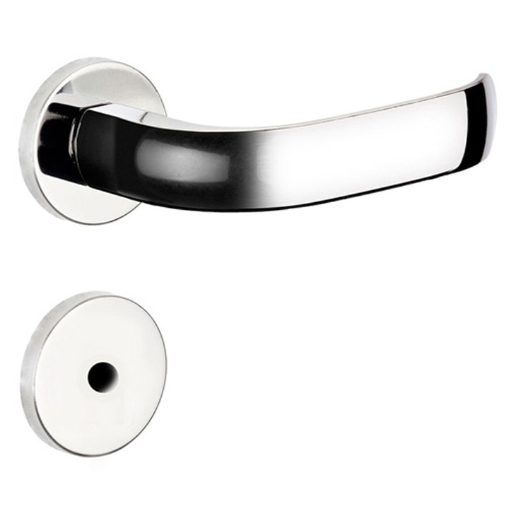 Fechadura para Banheiro Soprano Ícaro com Roseta, Cromada - ÍCARO-4053-PY-R22 Fechadura para Banheiro Soprano Ícaro com Roseta, Cromada - ÍCARO-4053-PY-R22