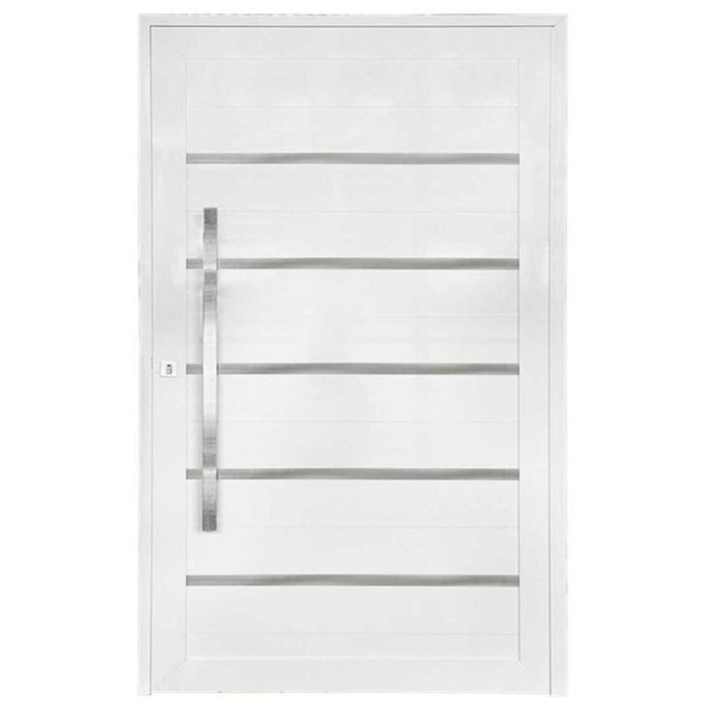 Porta Pivotante Ramassol Alumínio, Abertura à Direita, Branco 215 x 125 cm Porta Pivotante Ramassol Alumínio, Abertura à Direita, Branco 215 x 125 cm