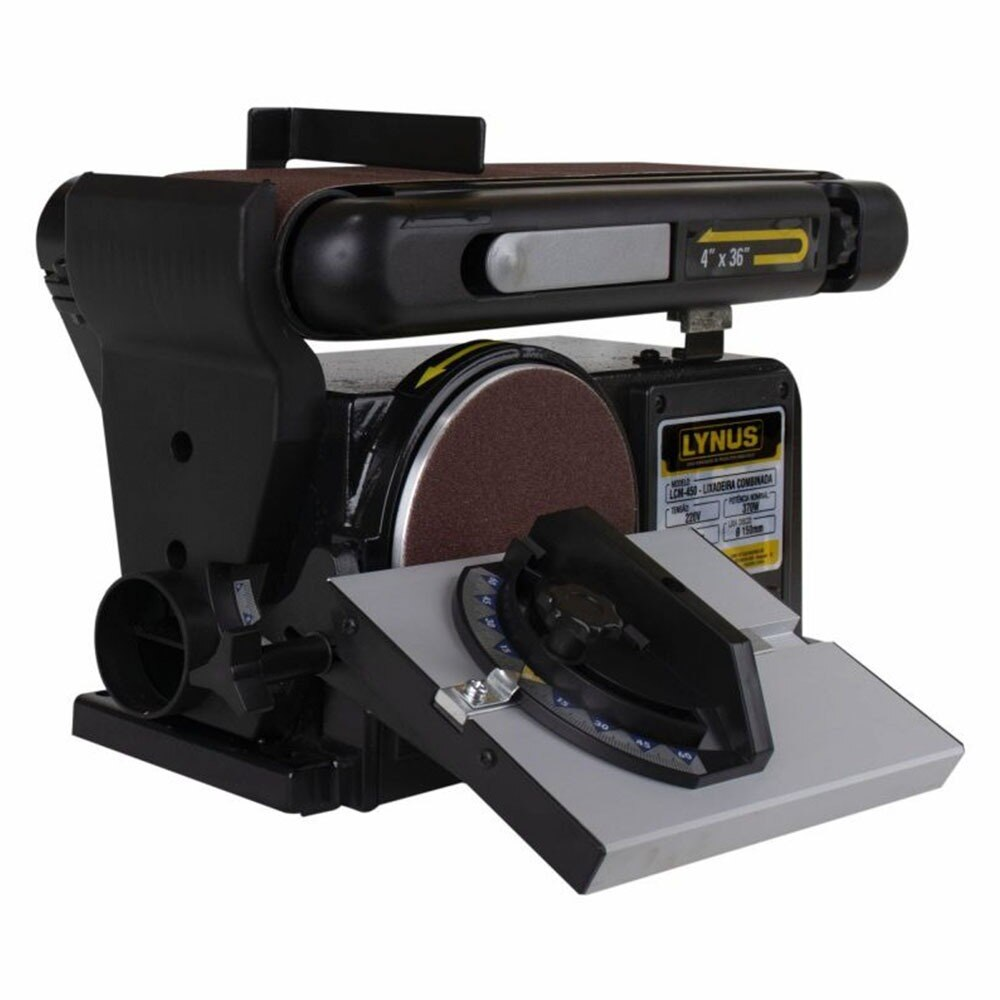 Lixadeira de Bancada Combinda Lynus LCM450, 375 Watts - 220 Volts Lixadeira de Bancada Combinda Lynus LCM450, 375 Watts - 220 Volts