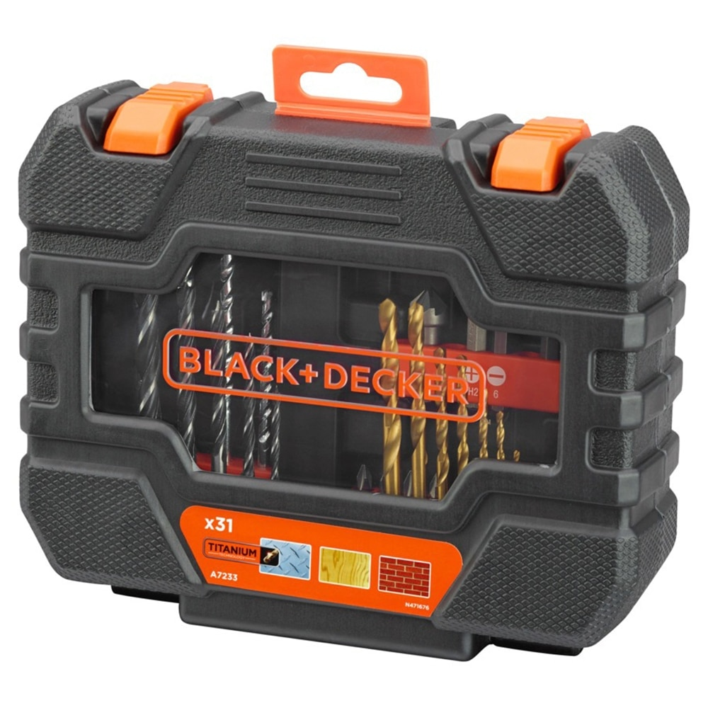 Jogo de Bits e Brocas Black Decker A7233-XJ, 31 Peças Jogo de Bits e Brocas Black Decker A7233-XJ, 31 Peças