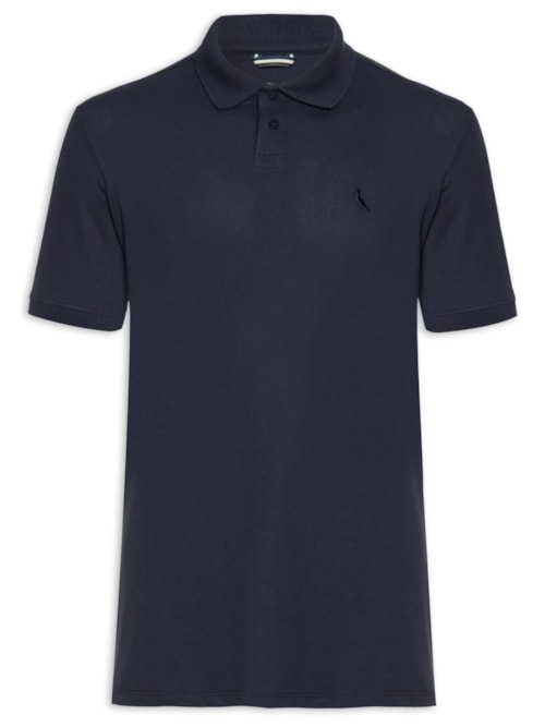 Polo Masculina Pima Piquet - Azul Polo Masculina Pima Piquet - Azul