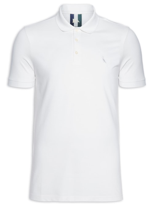 Polo Masculina Piquet Clássica - Off White Polo Masculina Piquet Clássica - Off White
