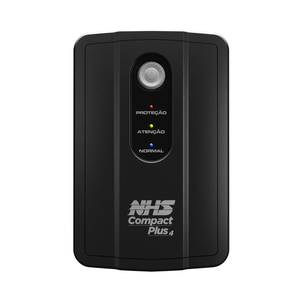 Nobreak NHS Compact Plus 4 Senoidal 1400VA ENT.BI S.120V Bat.2x9Ah 8 Tomadas - 91.B1.A01402