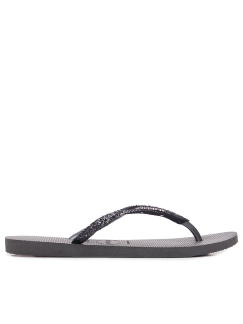 Sandália Feminina Havaianas Slim Glitter - Preto Sandália Feminina Havaianas Slim Glitter - Preto