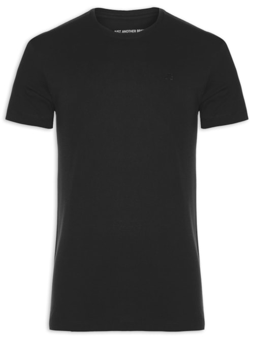 Camiseta Masculina Pima Peruano - Preto Camiseta Masculina Pima Peruano - Preto
