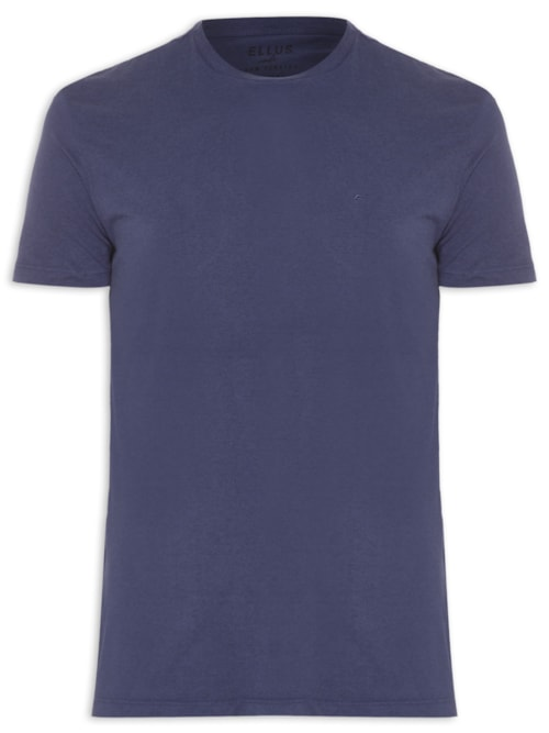 Camiseta Masculina Cotton Melange Easa Classic Manga Curta - Azul Camiseta Masculina Cotton Melange Easa Classic Manga Curta - Azul