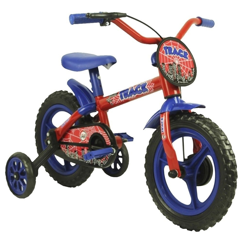 Bicicleta Infantil Aro 12 TK3 Track Bikes Arco Íris, Vermelho e Azul Bicicleta Infantil Aro 12 TK3 Track Bikes Arco Íris, Vermelho e Azul