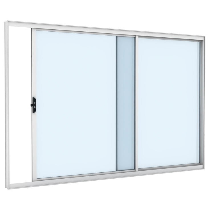 Janela de Correr Vitrô de Alumínio Ramassol Slim Modular 41128, Branco, 100 x 100 cm Janela de Correr Vitrô de Alumínio Ramassol Slim Modular 41128, Branco, 100 x 100 cm