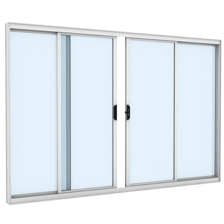 Janela de Correr Vitrô de Alumínio Ramassol Slim Modular 41136, Branco, 150 x 100 cm Janela de Correr Vitrô de Alumínio Ramassol Slim Modular 41136, Branco, 150 x 100 cm