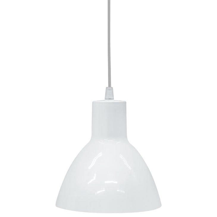 Luminária Pendente Taschibra Redondo 622 40W, Branco Luminária Pendente Taschibra Redondo 622 40W, Branco