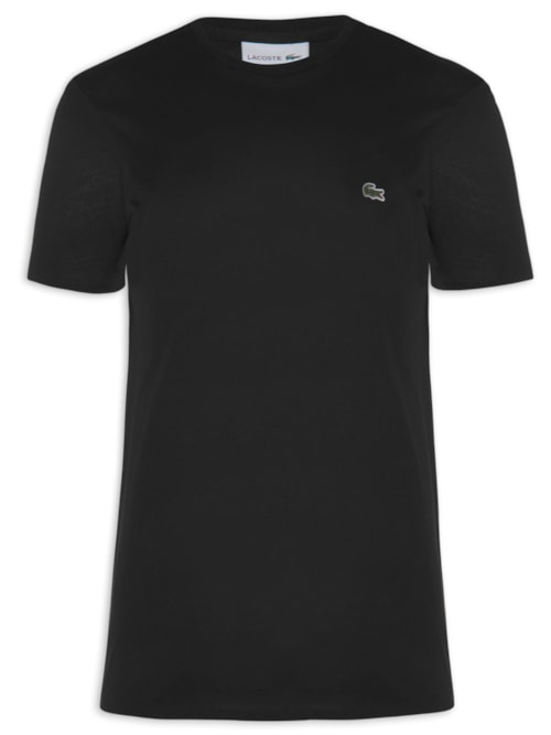 Camiseta Masculina Regular Fit Gola Redonda Em Algodão Pima - Preto Camiseta Masculina Regular Fit Gola Redonda Em Algodão Pima - Preto