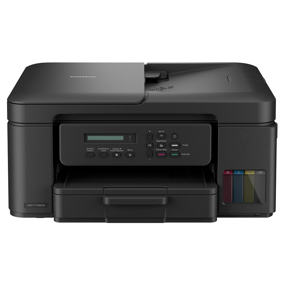 Multifuncional Brother DCP-T730DW Tanque de Tinta Colorida Wi-Fi USB Bivolt - Preto Multifuncional Brother DCP-T730DW Tanque de Tinta Colorida Wi-Fi USB Bivolt - Preto