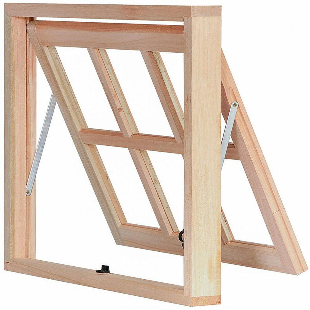 Janela de Madeira Eucalipto Rondosul Maxim-Ar MP61, 60 x 60 cm Janela de Madeira Eucalipto Rondosul Maxim-Ar MP61, 60 x 60 cm