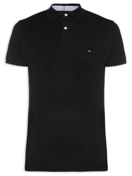Polo Masculina 1985 Regular Fit - Preto Polo Masculina 1985 Regular Fit - Preto