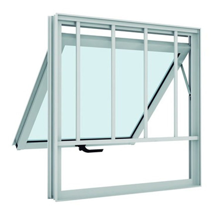 Janela de Alumínio Ramassol Cristal Maxim-Ar com Grade 53136, Branco, 50 x 50 cm Janela de Alumínio Ramassol Cristal Maxim-Ar com Grade 53136, Branco, 50 x 50 cm