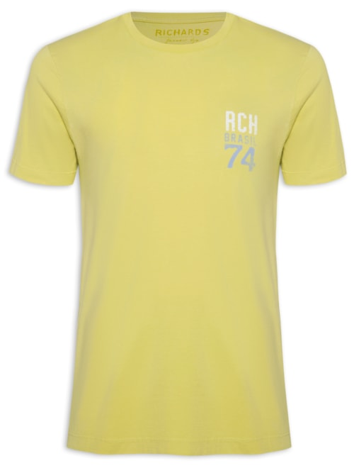 Camiseta Masculina Brasil Cup - Amarelo Camiseta Masculina Brasil Cup - Amarelo