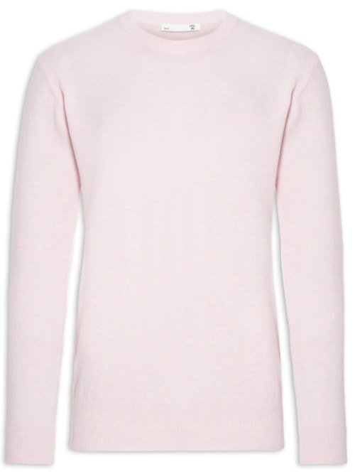 Suéter Masculino Gola Redonda Cashmere - Rosa Suéter Masculino Gola Redonda Cashmere - Rosa