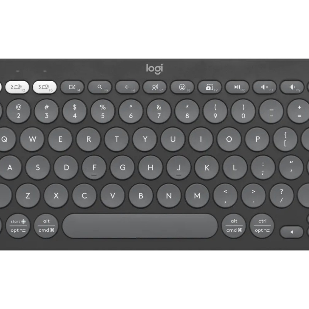 Teclado Logitech Pebble Keys 2 K380s Bluetooth S/Fio Grafite