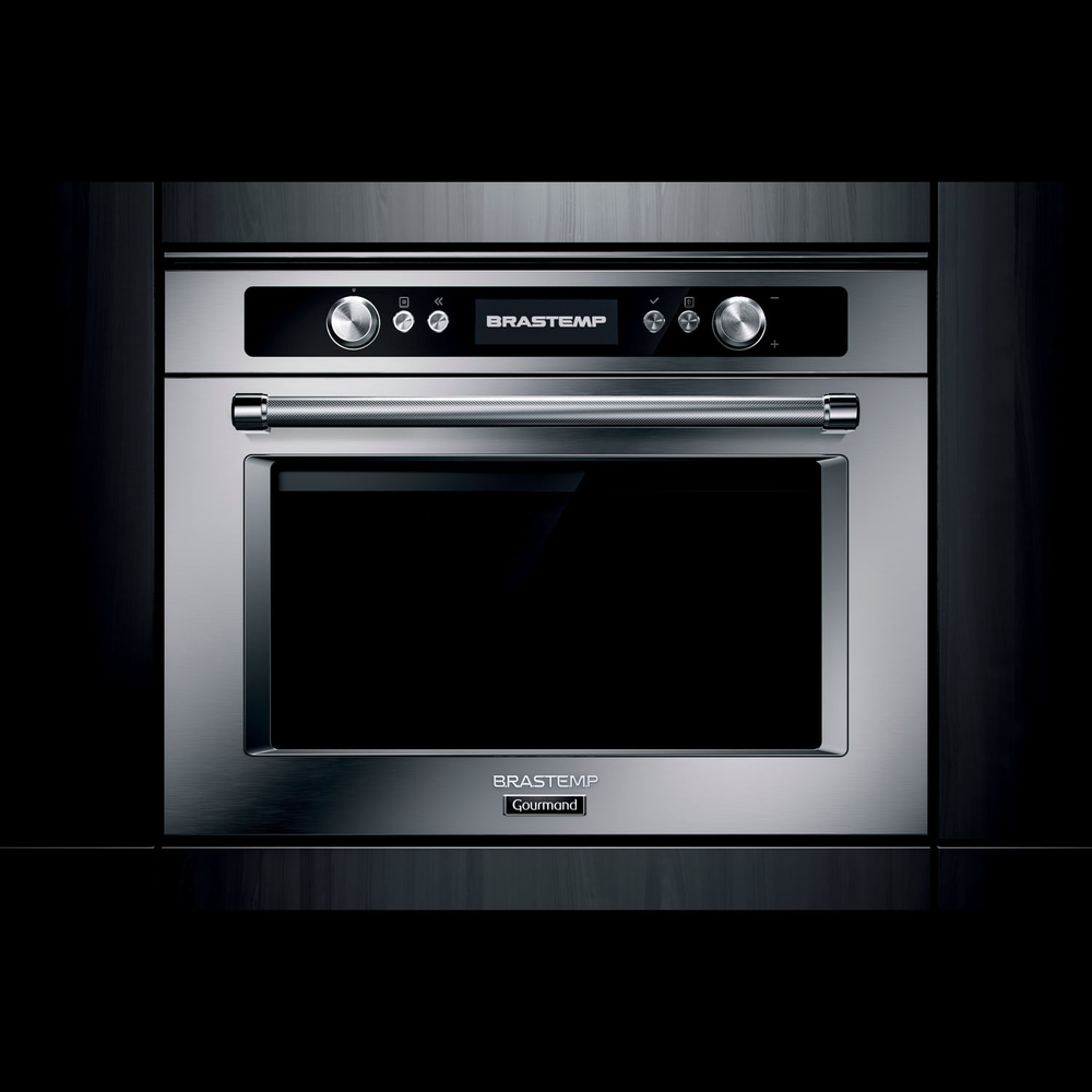 Micro-Ondas De Embutir Brastemp Gourmand 40 Litros Inox Com Sistema 3D E Sensor Cooking - Bmo45ar 220V Micro-Ondas De Embutir Brastemp Gourmand 40 Litros Inox Com Sistema 3D E Sensor Cooking - Bmo45ar 220V