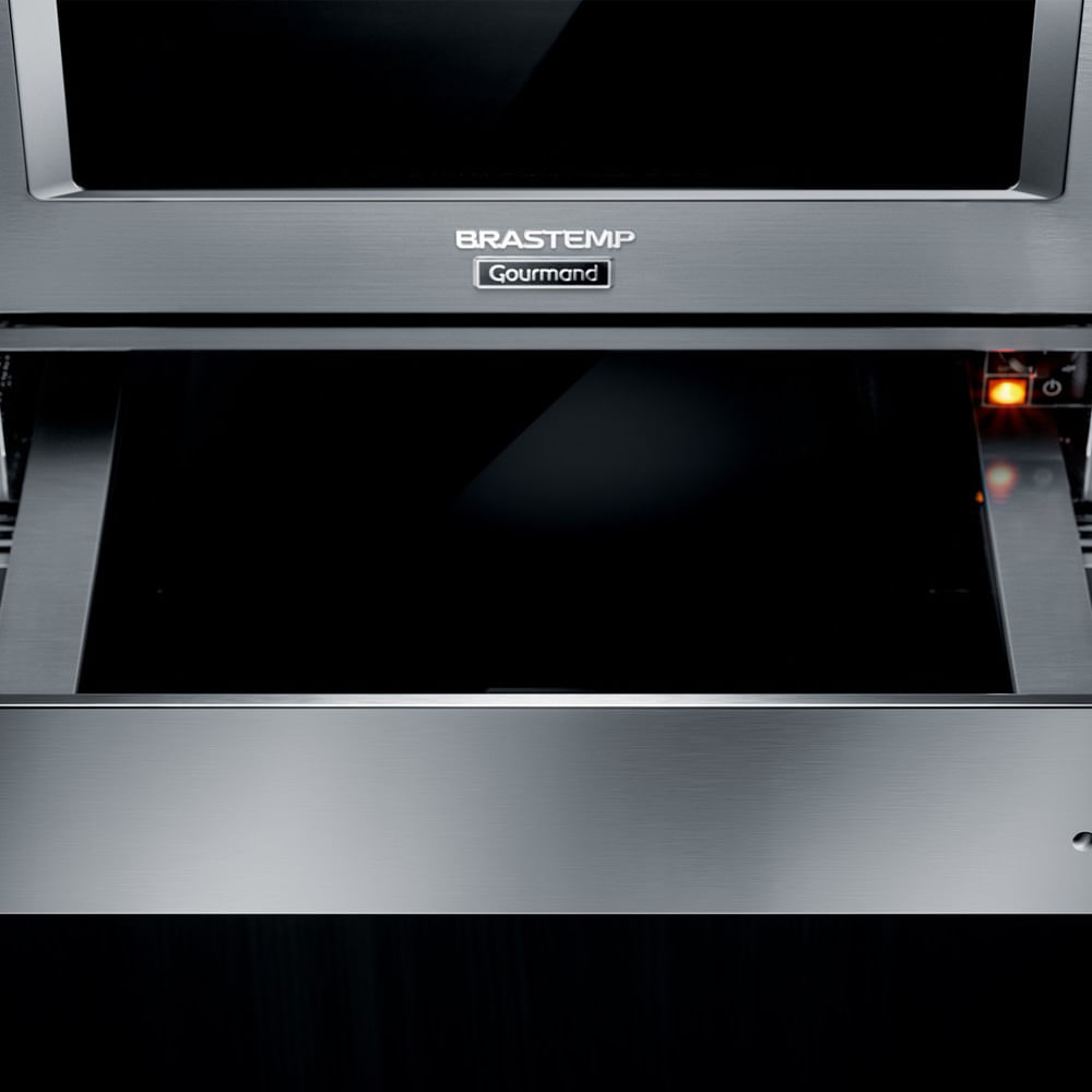 Gaveta Aquecida De Embutir Brastemp Gourmand Inox Com Capacidade De Até 25Kg - Boe15ar 220V Gaveta Aquecida De Embutir Brastemp Gourmand Inox Com Capacidade De Até 25Kg - Boe15ar 220V