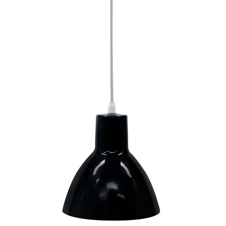 Luminária Pendente Taschibra Redondo 622 40W, Preto Luminária Pendente Taschibra Redondo 622 40W, Preto