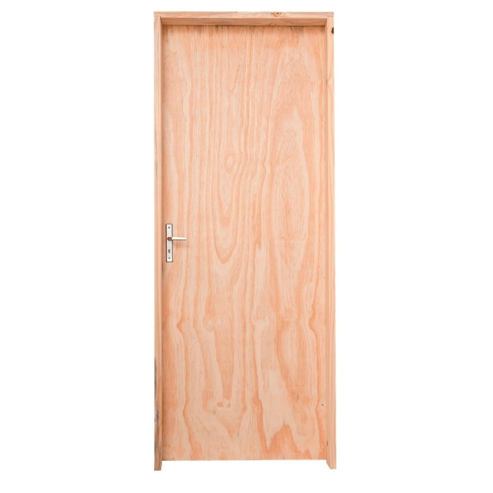 Kit Porta de Madeira Pinus Grantok M14 Interna, Abertura à Direita 213x86 cm Kit Porta de Madeira Pinus Grantok M14 Interna, Abertura à Direita 213x86 cm
