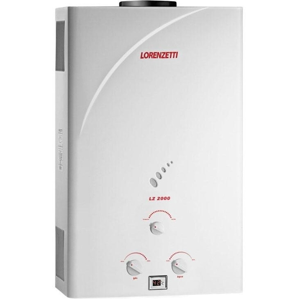Aquecedor de Água Gás GLP Lorenzetti LZ 2000, 19 Litros, Exaustão Natural Aquecedor de Água Gás GLP Lorenzetti LZ 2000, 19 Litros, Exaustão Natural